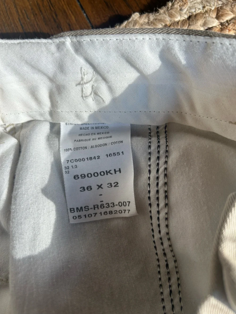 Timber Creek by Wrangler Men’s 36x32 Tan Pleated Dress Pants Adjustable Waist